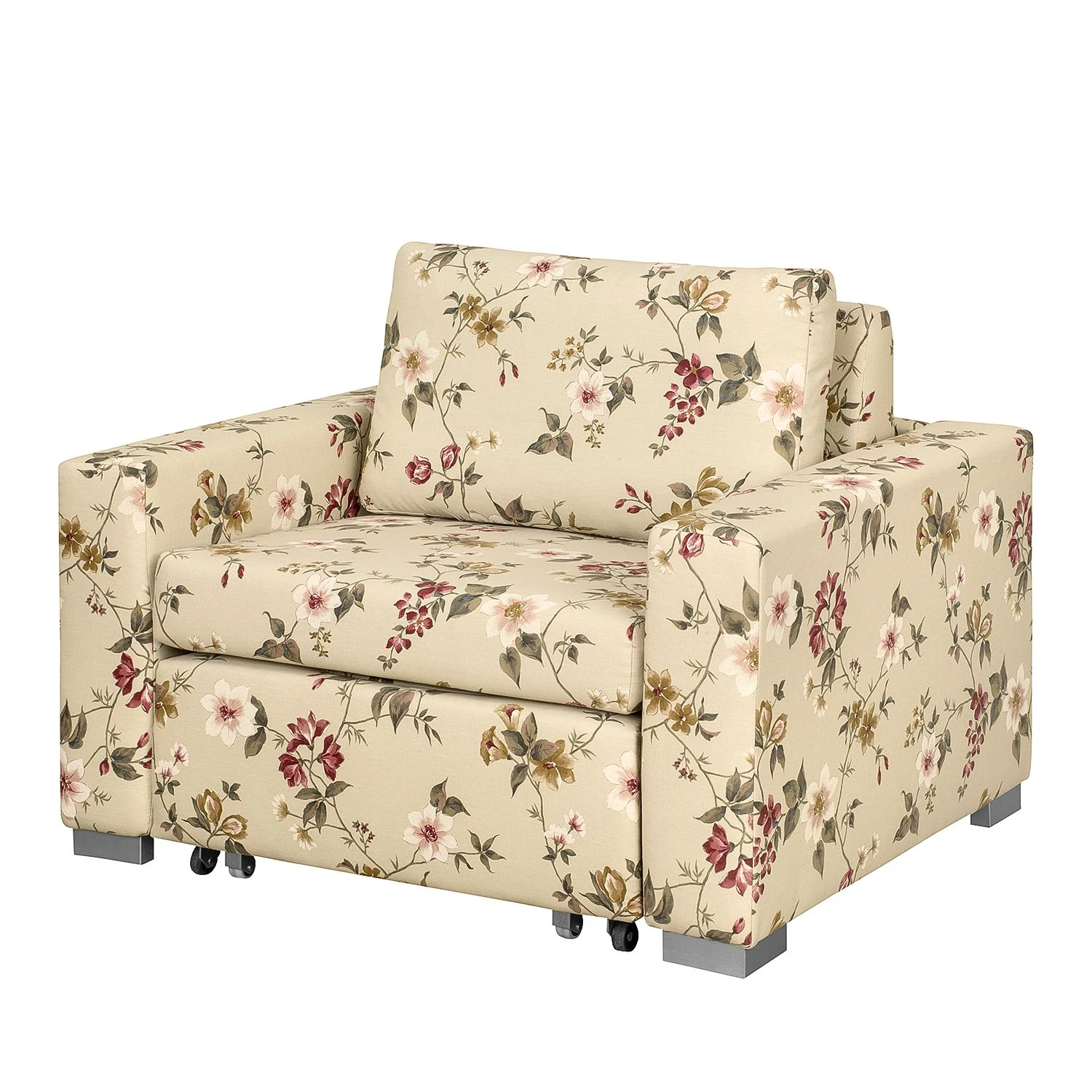 Mooved Schlafsessel Latina VI - Flachgewebe - Braun / Rot 1 Mooved Schlafsessel Latina VI - Flachgewebe - Braun / Rot