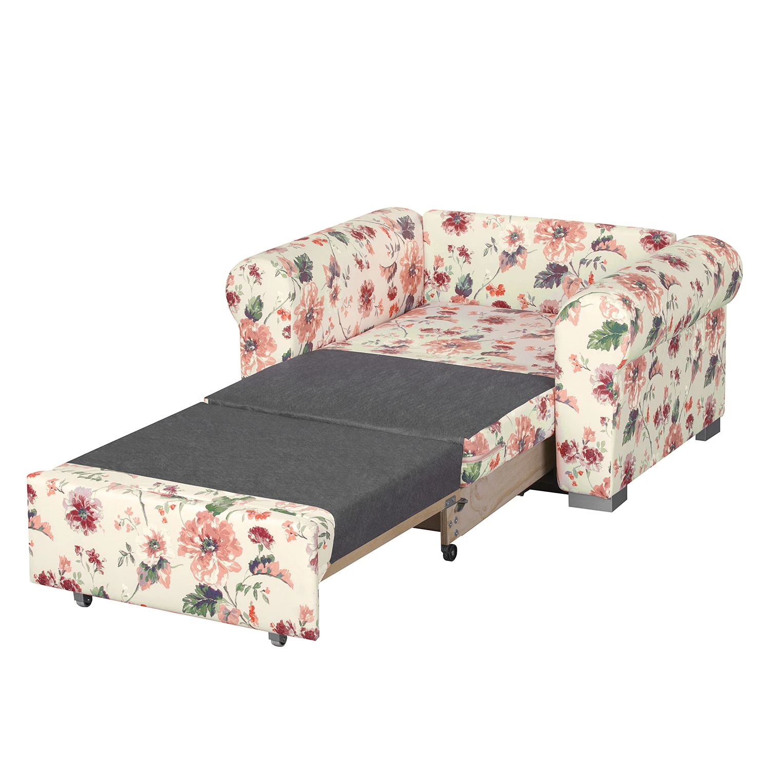 Mooved Schlafsessel Latina VIII - Flachgewebe geblümt - Beige / Rot 6 Mooved Schlafsessel Latina VIII - Flachgewebe geblümt - Beige / Rot – Bild 6