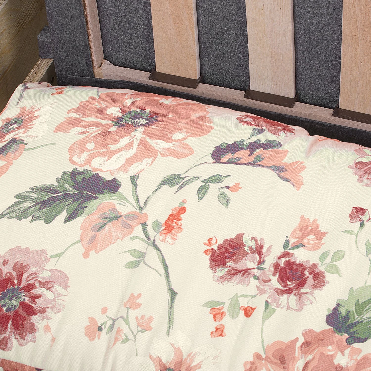 Mooved Schlafsessel Latina VIII - Flachgewebe geblümt - Beige / Rot 10 Mooved Schlafsessel Latina VIII - Flachgewebe geblümt - Beige / Rot – Bild 10