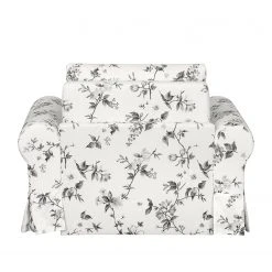 Mooved Schlafsessel Latina VII Flachgewebe - Weiß / Grau -Wohnzimmermöbel boutique en ligne schlafsessel lepe gebluemt weiss grau 4134136