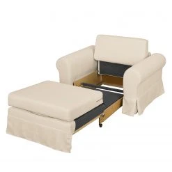 Mooved Schlafsessel Latina XIII Webstoff - Porzellanweiß -Wohnzimmermöbel boutique en ligne schlafsessel salir webstoff prozellanweiss 4181324