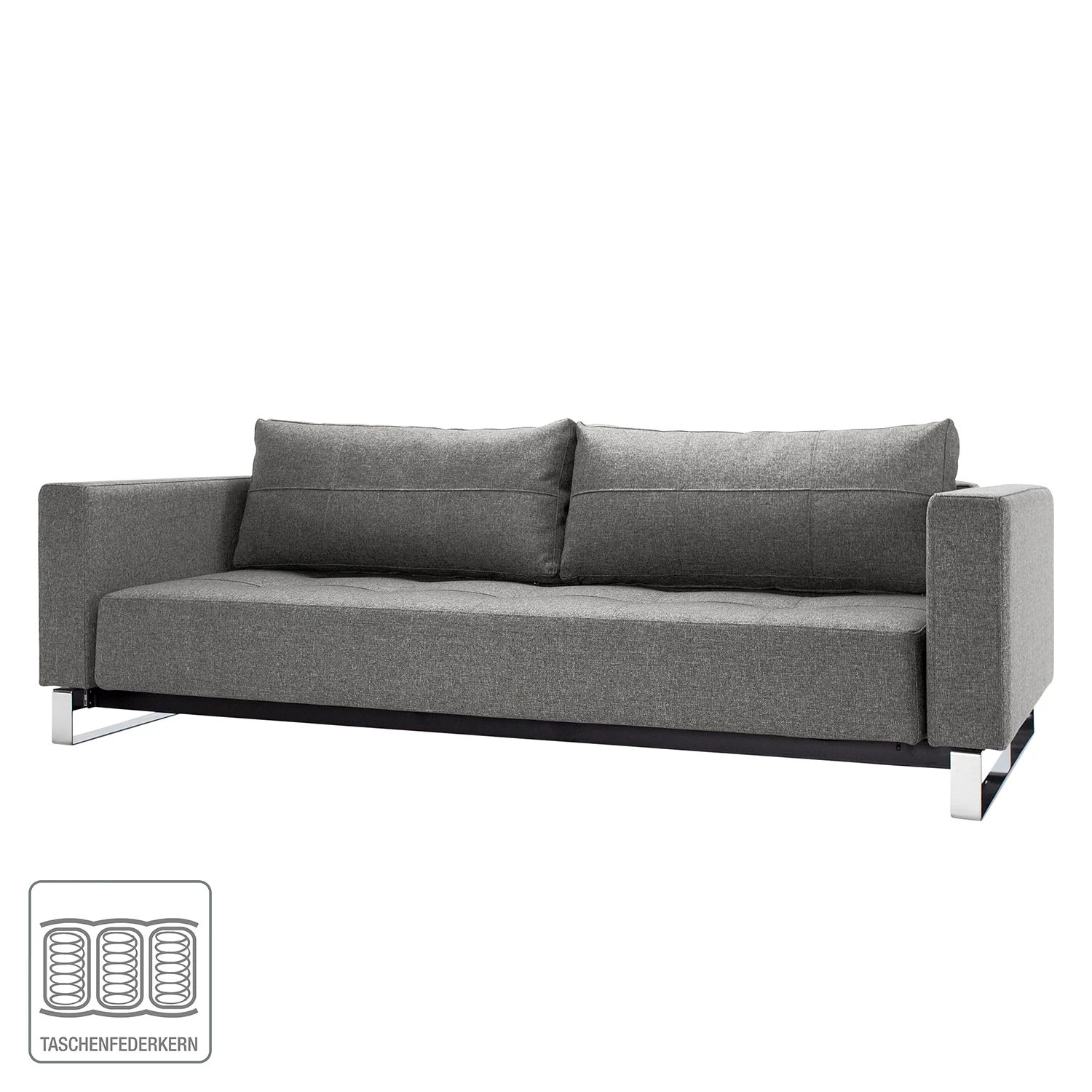 Innovation Möbel Schlafsofa Cassius II Webstoff - Stoff Twist: Charcoal 2 Innovation Möbel Schlafsofa Cassius II Webstoff - Stoff Twist: Charcoal – Bild 2