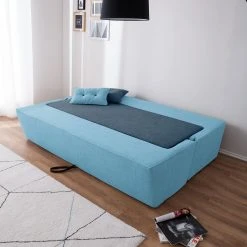 Mørteens Schlafsofa Divri Webstoff - Marineblau / Aqua -Wohnzimmermöbel boutique en ligne schlafsofa divri webstoff marineblau aqua 4993592