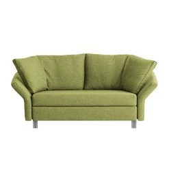 Chillout by Franz Fertig Schlafsofa Florenz Webstoff - Grün - Breite: 156 cm