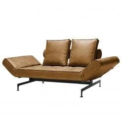 Innovation Möbel Schlafsofa Ghia Laser Legs Webstoff - Echtleder Look: 551 Brown Fanual -Wohnzimmermöbel boutique en ligne schlafsofa ghia laser legs webstoff 4578492