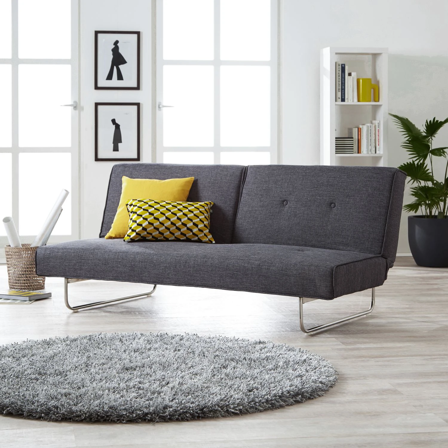 Mooved Schlafsofa Kimbe Webstoff - Grau 2 Mooved Schlafsofa Kimbe Webstoff - Grau – Bild 2