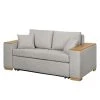 Mooved Schlafsofa Latina I Webstoff - Granit - Breite: 170 cm