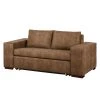 Mooved Schlafsofa Latina III Antiklederoptik - Latte Macchiato - Breite: 216 cm