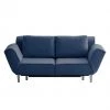 Chillout by Franz Fertig Schlafsofa Leo Webstoff - Blau
