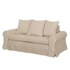Mooved Schlafsofa Latina XIII Webstoff - Cappuccino - Breite: 205 cm