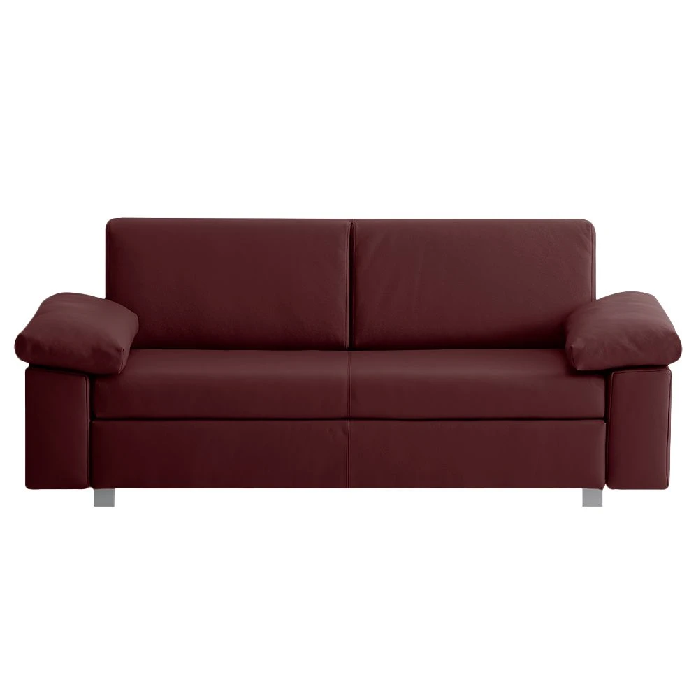 Chillout by Franz Fertig Schlafsofa Plaza Echtleder - Bordeaux - Breite: 222 cm - Armlehne verstellbar 1 Chillout by Franz Fertig Schlafsofa Plaza Echtleder - Bordeaux - Breite: 222 cm - Armlehne verstellbar