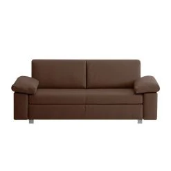 Chillout by Franz Fertig Schlafsofa Plaza Echtleder - Espresso - Breite: 172 cm - Armlehne verstellbar