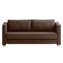 Chillout by Franz Fertig Schlafsofa Randa Echtleder - Espresso - Breite: 202 cm
