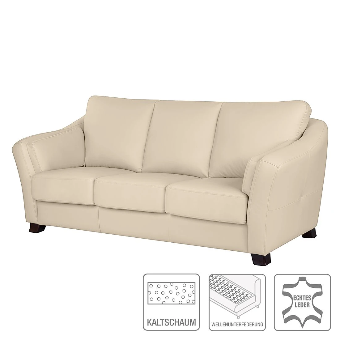 Modoform Schlafsofa Toucy - Echtleder Beige 2 Modoform Schlafsofa Toucy - Echtleder Beige – Bild 2