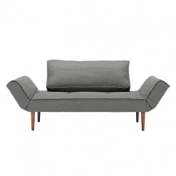 Innovation Möbel Schlafsofa Zeal - Webstoff Grau - Stoff 216 Flashtex Dark Grey