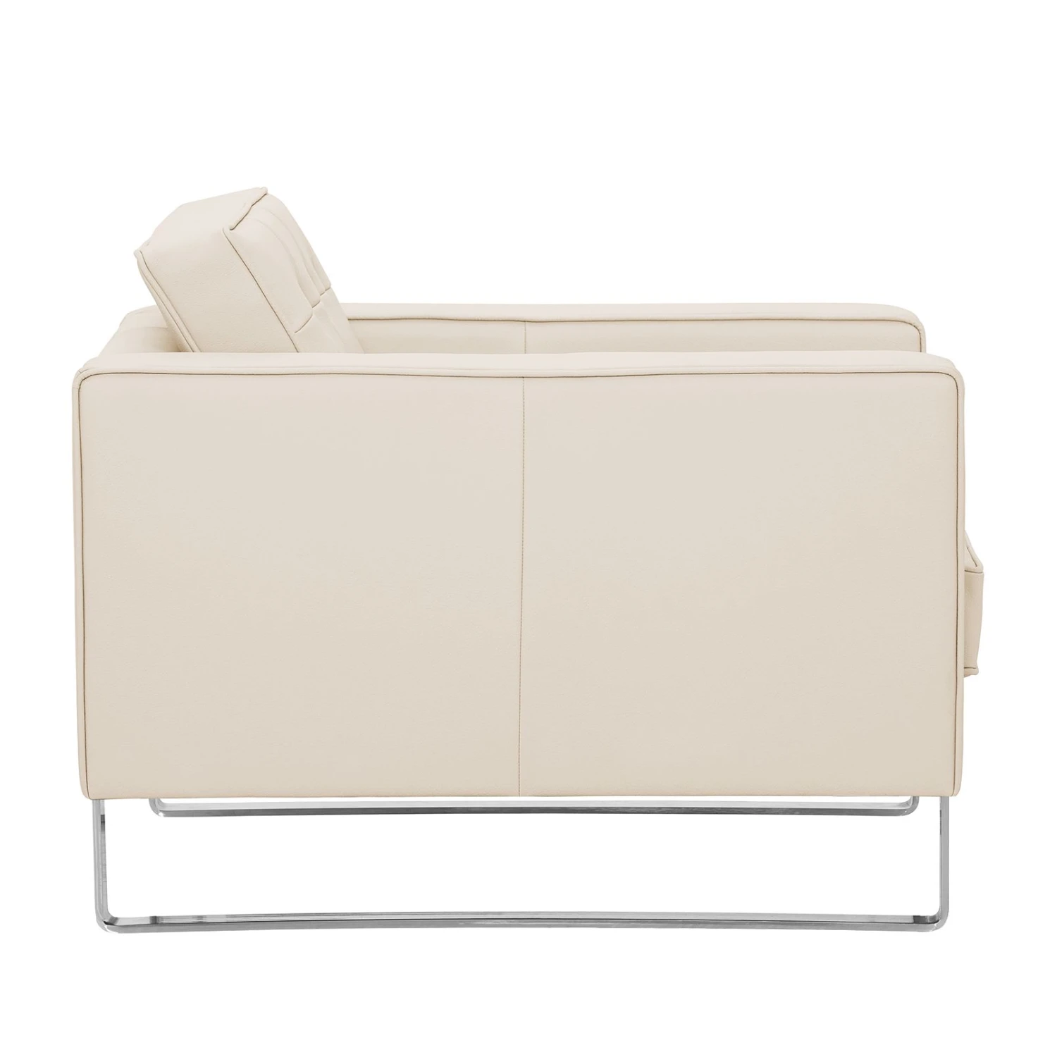 Fredriks Sessel Chelsea Echtleder - Echtleder Gad: Creme - Kufen 3 Fredriks Sessel Chelsea Echtleder - Echtleder Gad: Creme - Kufen – Bild 3