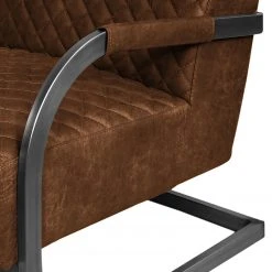 Ars manufacti Sessel Cisco - Mittelbraun -Wohnzimmermöbel boutique en ligne sessel cisco antiklederlook mittelbraun 4865124