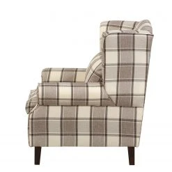 Maison Belfort Ohrensessel Colmar XL Webstoff - Braun / Beige -Wohnzimmermöbel boutique en ligne sessel corteen webstoff braun beige 4283732