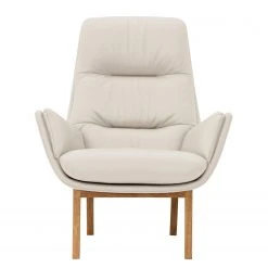 Studio Copenhagen Sessel Garbo I Echtleder - Echtleder - Echtleder Neka: Creme - Eiche Dunkel -Wohnzimmermöbel boutique en ligne sessel garbo i echtleder eiche semianilin leder neka creme 3947720