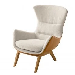Studio Copenhagen Sessel Hepburn I - Beige / Cognac - Eiche Dunkel