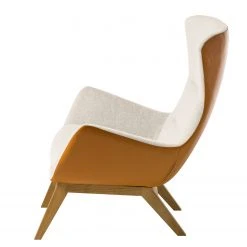 Studio Copenhagen Sessel Hepburn I - Beige / Cognac - Eiche Dunkel -Wohnzimmermöbel boutique en ligne sessel hepburn webstoff echtleder beige cognac 5020800