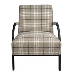 Ars manufacti Sessel Hoxie - Beige / Dunkelgrau