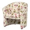 Ridgevalley Sessel Loberia - Flachgewebe - Beige geblümt