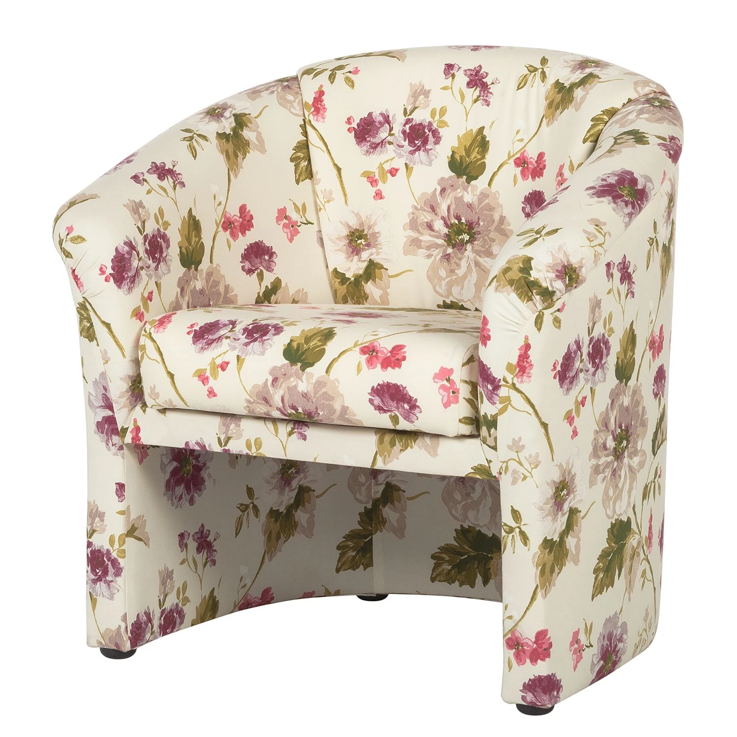 Ridgevalley Sessel Loberia - Flachgewebe - Beige geblümt 1 Ridgevalley Sessel Loberia - Flachgewebe - Beige geblümt