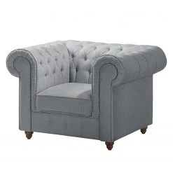 Maison Belfort Chesterfield Sessel Pintano - Silbergrau