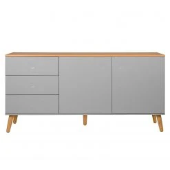 Tenzo Sideboard Dot I - Grau -Wohnzimmermöbel boutique en ligne sideboard dot i eiche teilmassiv grau 4148652