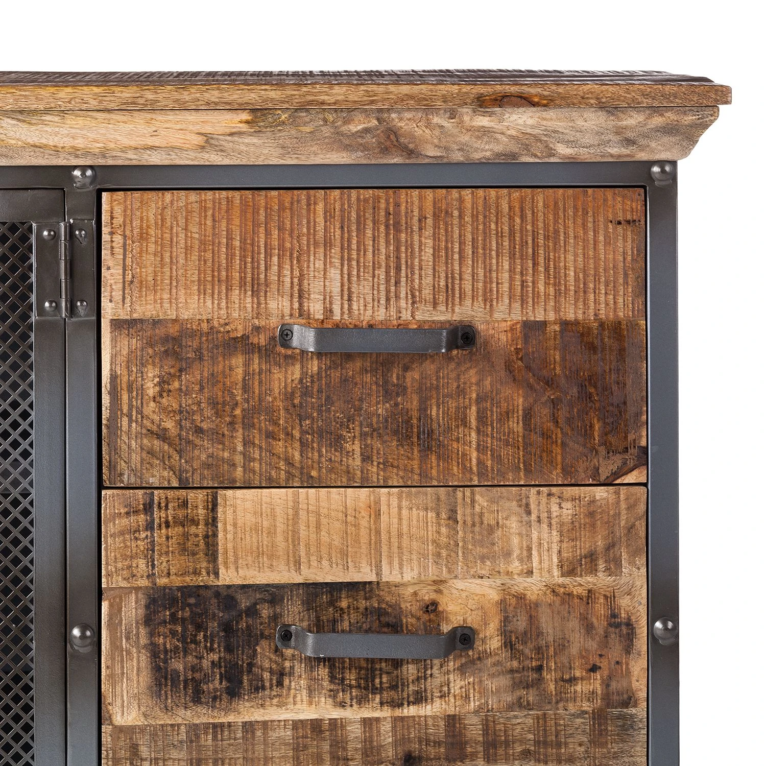 Ars manufacti Sideboard Hunter - Mango massiv / Metall - Mango / Blaugrau 8 Ars manufacti Sideboard Hunter - Mango massiv / Metall - Mango / Blaugrau – Bild 8