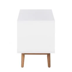 Mørteens Sideboard Lindholm V - Eiche teilmassiv - Weiß / Eiche -Wohnzimmermöbel boutique en ligne sideboard lindholm v weiss matt eiche massiv 358648