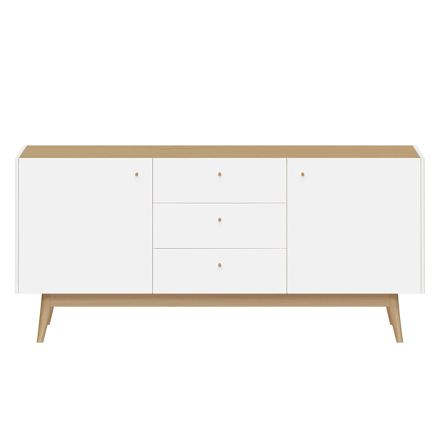 Germania Sideboard Monteo I - Weiß / Eiche 2 Germania Sideboard Monteo I - Weiß / Eiche – Bild 2