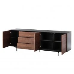 Eva Padberg Collection Sideboard Payara - Echtholzfurnier - Walnuss / Anthrazit -Wohnzimmermöbel boutique en ligne sideboard payara walnuss schwarz 4372564