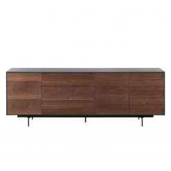Eva Padberg Collection Sideboard Payara - Echtholzfurnier - Walnuss / Anthrazit -Wohnzimmermöbel boutique en ligne sideboard payara walnuss schwarz 4372568