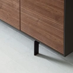 Eva Padberg Collection Sideboard Payara - Echtholzfurnier - Walnuss / Anthrazit -Wohnzimmermöbel boutique en ligne sideboard payara walnuss schwarz 4372608