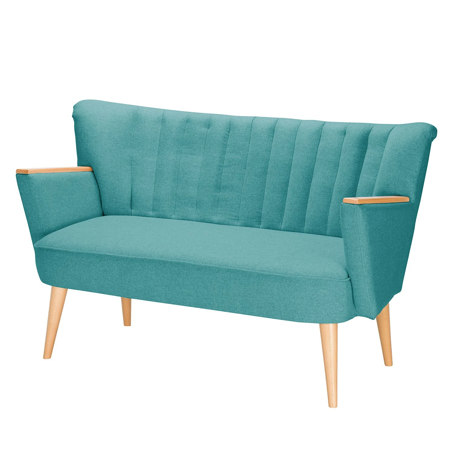 Mørteens Sofa Bauro (2-Sitzer) Filz - Türkis 1 Mørteens Sofa Bauro (2-Sitzer) Filz - Türkis