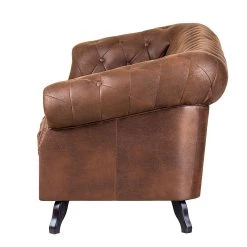 Ars manufacti Sofa Benavente (3-Sitzer) - Antiklederoptik Braun -Wohnzimmermöbel boutique en ligne sofa benavente 3 sitzer antiklederlook braun 405750