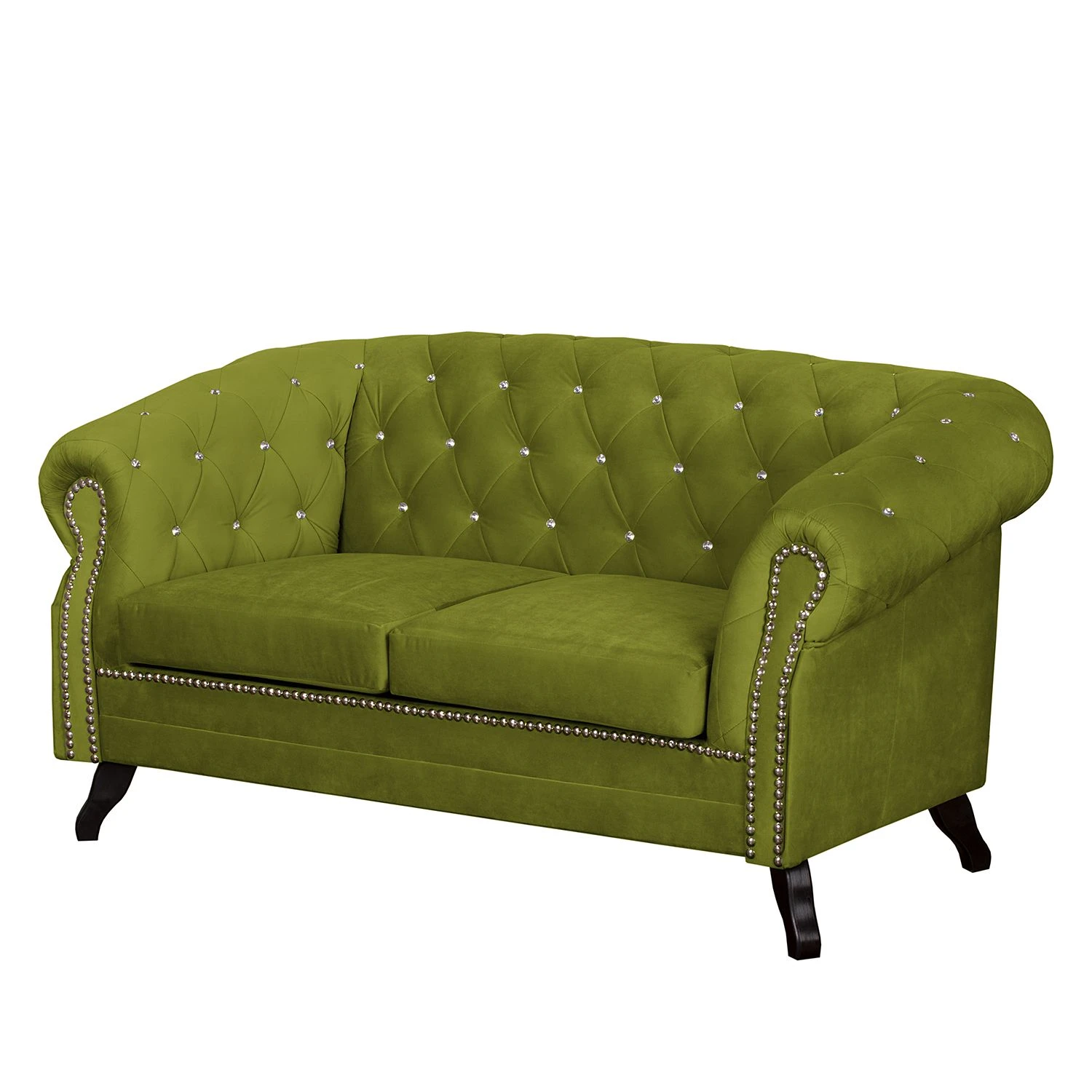 Jack & Alice Sofa Benavente I (2-Sitzer) Microfaser - Grasgrün 1 Jack & Alice Sofa Benavente I (2-Sitzer) Microfaser - Grasgrün