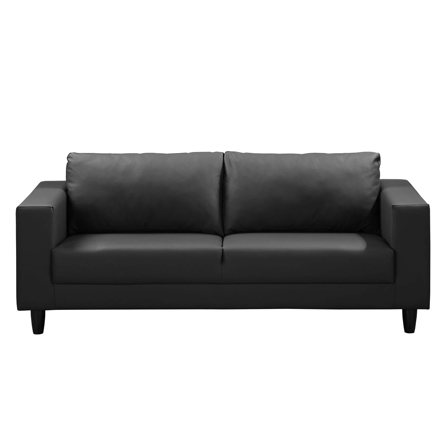 Ars manufacti Sofa Bexwell I (3-Sitzer) - Kunstleder Madara: Schwarz 2 Ars manufacti Sofa Bexwell I (3-Sitzer) - Kunstleder Madara: Schwarz – Bild 2