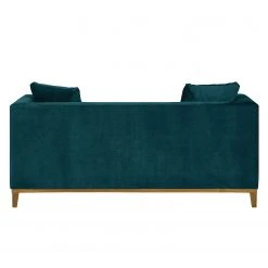 Jack & Alice Sofa Blomma (2-Sitzer) Samt - Petrol - Eiche 11 Jack & Alice Sofa Blomma (2-Sitzer) Samt - Petrol - Eiche -Wohnzimmermöbel boutique en ligne sofa blomma 2 sitzer samtstoff petrol eiche 3671321