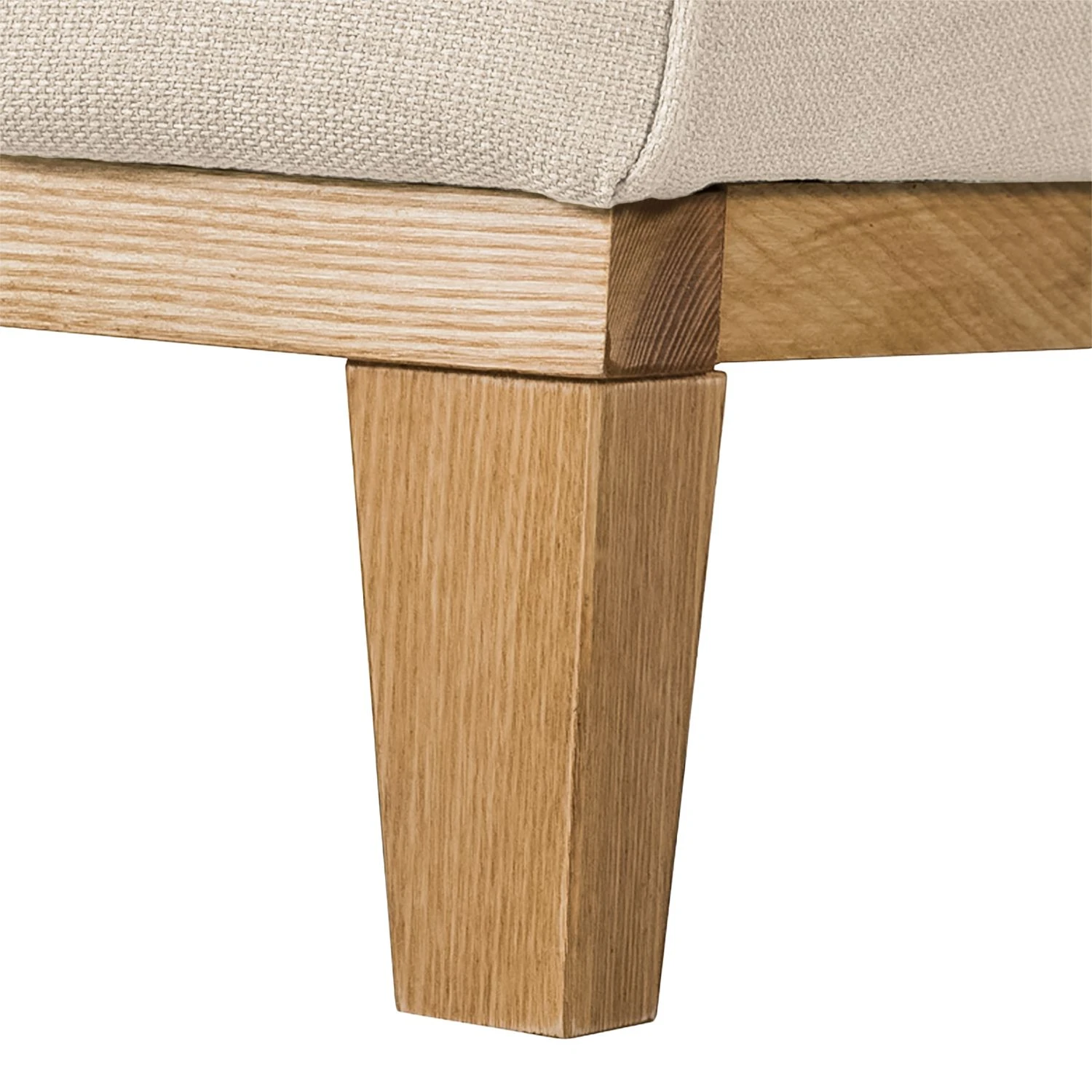 Jack & Alice Sofa Blomma (3-Sitzer) - Webstoff Beige - Gestell: Eichefarbig 10 Jack & Alice Sofa Blomma (3-Sitzer) - Webstoff Beige - Gestell: Eichefarbig – Bild 10