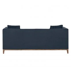 Jack & Alice Sofa Blomma (3-Sitzer) - Webstoff Dunkelblau - Gestell: Nussbaumfarbig -Wohnzimmermöbel boutique en ligne sofa blomma 3 sitzer webstoff dunkelblau gestell nussbaumfarbig 4833092