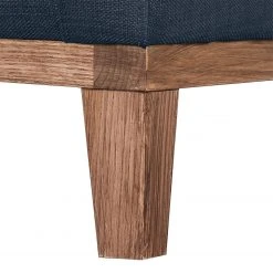 Jack & Alice Sofa Blomma (3-Sitzer) - Webstoff Dunkelblau - Gestell: Nussbaumfarbig -Wohnzimmermöbel boutique en ligne sofa blomma 3 sitzer webstoff dunkelblau gestell nussbaumfarbig 4833108