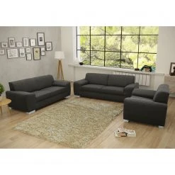 Fredriks Sofa Bollon (3-Sitzer) - Webstoff - Dunkelgrau 14 Fredriks Sofa Bollon (3-Sitzer) - Webstoff - Dunkelgrau -Wohnzimmermöbel boutique en ligne sofa bollon 3 sitzer webstoff dunkelgrau 4155328