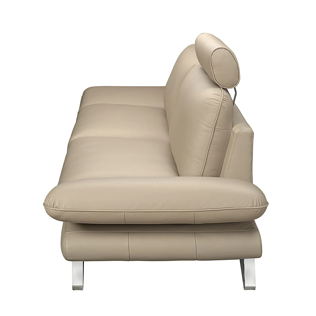 Fredriks Sofa Enzo (2,5-Sitzer) Echtleder Beige - Kopfstütze verstellbar 6 Fredriks Sofa Enzo (2,5-Sitzer) Echtleder Beige - Kopfstütze verstellbar – Bild 6