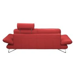 Fredriks Sofa Enzo (2,5-Sitzer) - Echtleder Kaminrot - Kopfstütze verstellbar -Wohnzimmermöbel boutique en ligne sofa enzo 2 5 sitzer echtleder kaminrot 418518