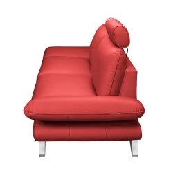 Fredriks Sofa Enzo (2,5-Sitzer) - Echtleder Kaminrot - Kopfstütze verstellbar -Wohnzimmermöbel boutique en ligne sofa enzo 2 5 sitzer echtleder kaminrot 418519
