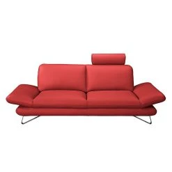 Fredriks Sofa Enzo (2,5-Sitzer) - Echtleder Kaminrot - Kopfstütze verstellbar -Wohnzimmermöbel boutique en ligne sofa enzo 2 5 sitzer echtleder kaminrot mit 1 kopfstuetze 3704405