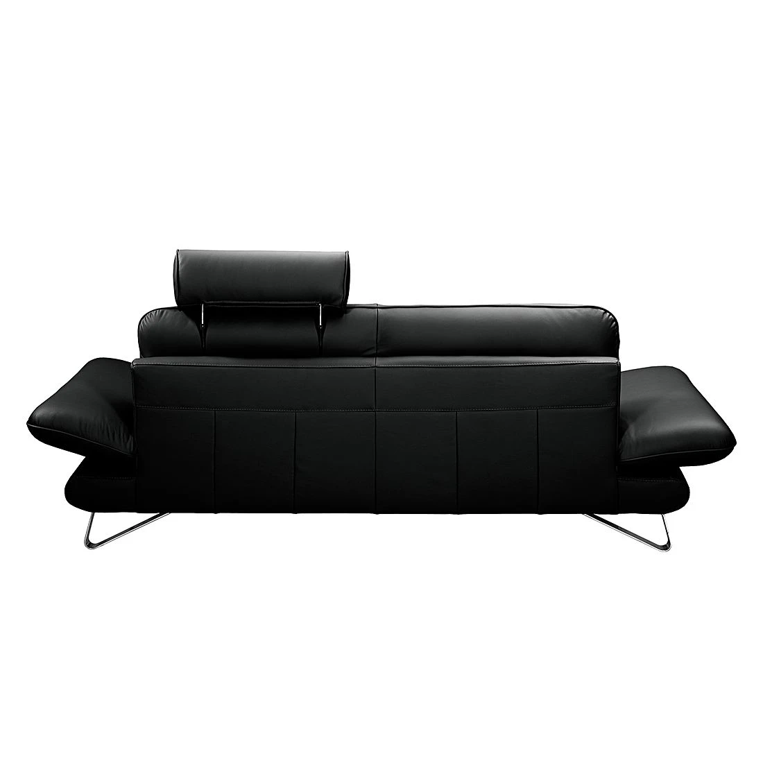 Fredriks Sofa Enzo (2,5-Sitzer) Echtleder Schwarz - Kopfstütze verstellbar 2 Fredriks Sofa Enzo (2,5-Sitzer) Echtleder Schwarz - Kopfstütze verstellbar – Bild 2